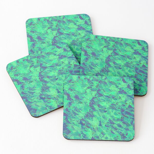 Item preview,  blue and mint green  leaves and more leaves designed and sold by Markflow.