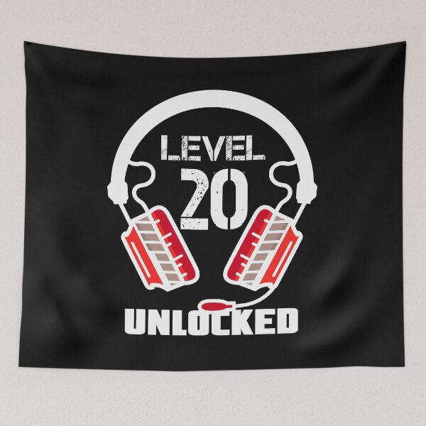Item preview, Level 20 Unlocked Video Gamer Headset  designed and sold by Maka4.