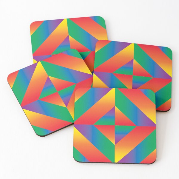 Item preview, Rainbow Diamonds and Bands Prismatic Seamless Pattern Gradients designed and sold by Reconocer.