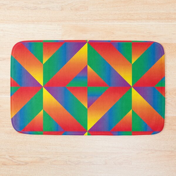 Item preview, Rainbow Diamonds and Bands Prismatic Seamless Pattern Gradients designed and sold by Reconocer.
