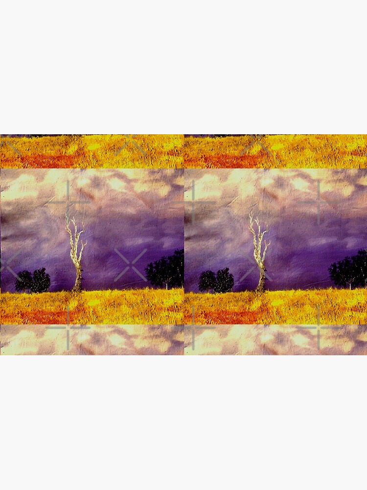 Gum Tree After The Storm - Oil on canvas original artwork by RipeBananaShop