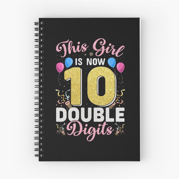 Item preview, This Girl is Now Double Digits Birthday girl 10 years old designed and sold by Best Designer.