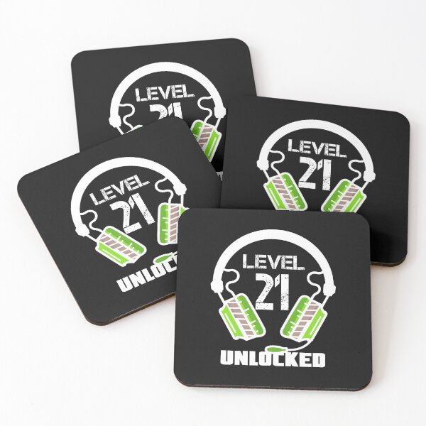 Item preview, Level 21 Unlocked Video Gamer Headset  designed and sold by Maka4.