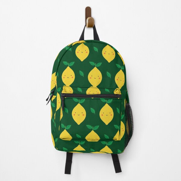 Item preview, Cute Kawaii Lemon Pattern (green) designed and sold by Design Minds Boutique.