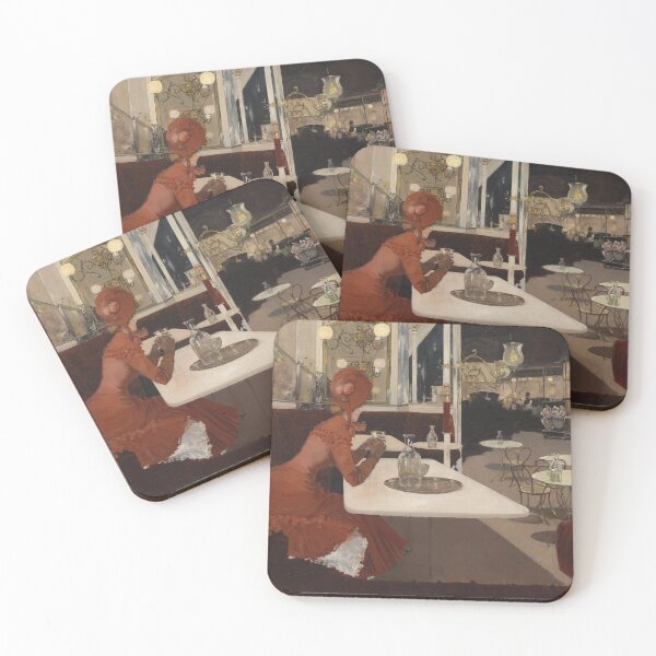 Item preview, In the Café - Fernand Lungren - Vintage Art designed and sold by RickE.
