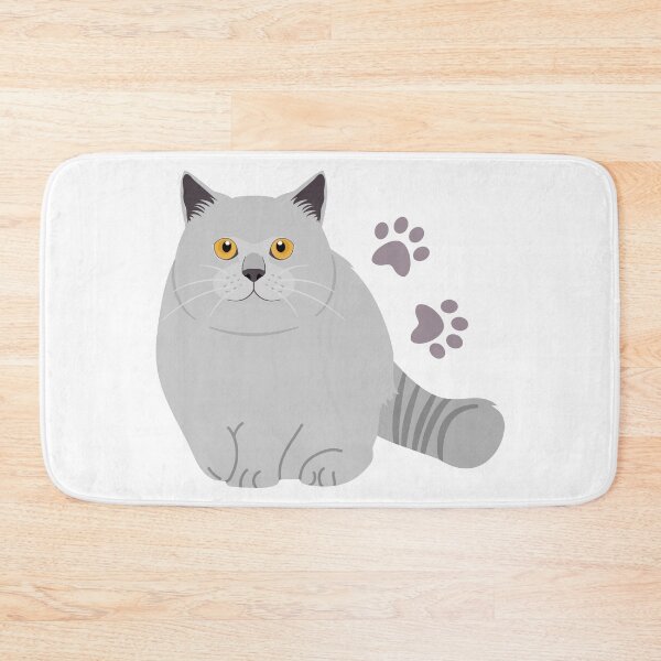 Item preview, British Shorthair Cat and Paw Print designed and sold by lulululupaint.