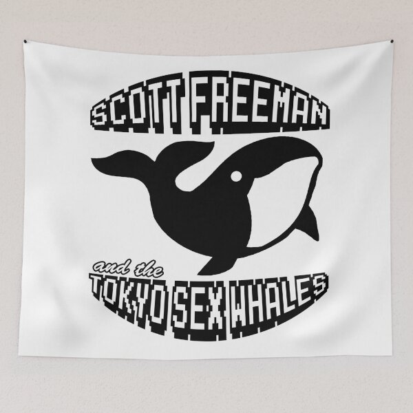 Item preview, Scott Freeman and the Tokyo Sex Whales Black on White Design designed and sold by ScottFreeman.