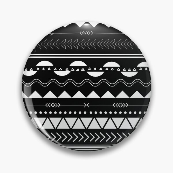 Item preview, black and white aztec pattern  designed and sold by hajar1405.