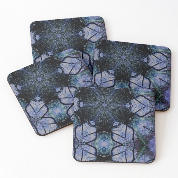Item preview, Dark Contemporary Pattern of Snowflaked Trees  designed and sold by Zen  Goat.