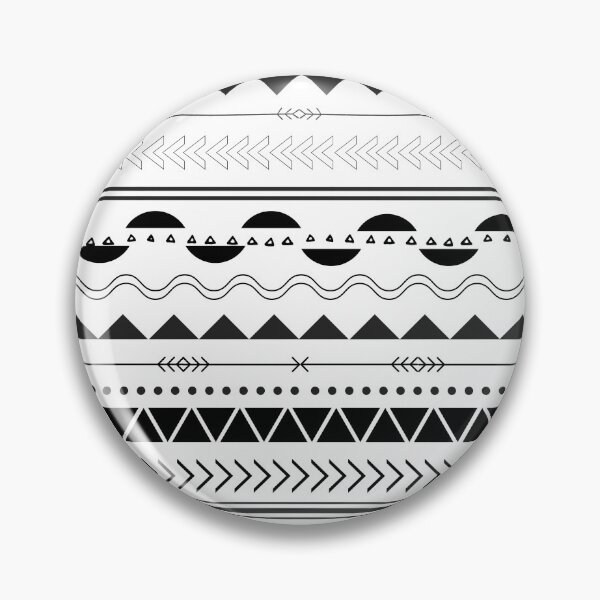 Item preview, white and black aztec pattern  designed and sold by hajar1405.
