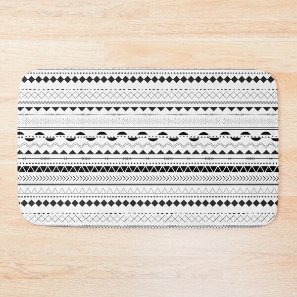 Item preview, white and black aztec pattern  designed and sold by hajar1405.