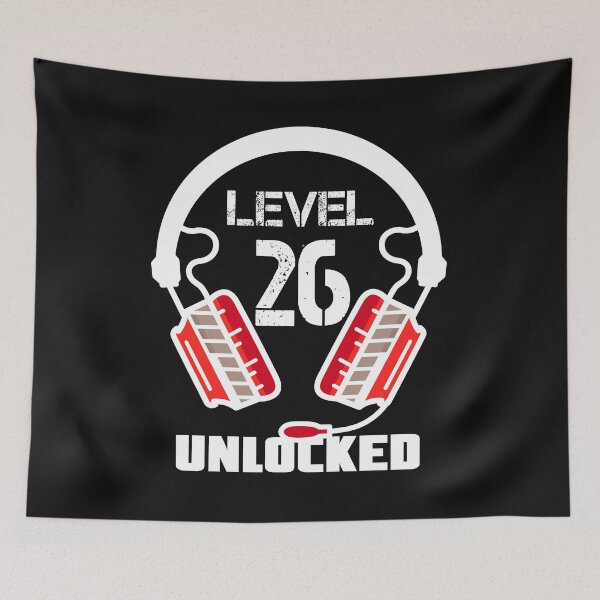 Item preview, Level 26 Unlocked Video Gamer Headset  designed and sold by Maka4.