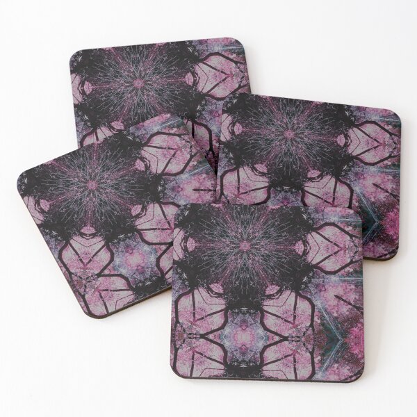 Item preview, Stunning Pink and Black Textile Pattern With Black Tree Branches designed and sold by Zen  Goat.