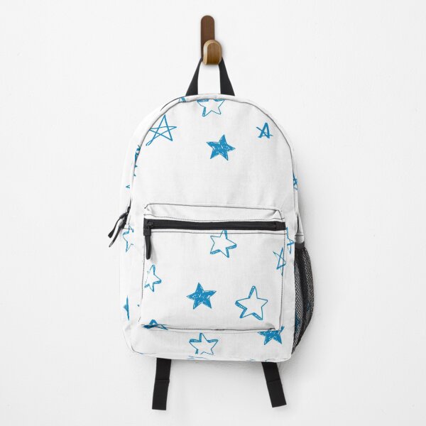 Item preview, Small blue star doodle pattern designed and sold by AdelDa19.