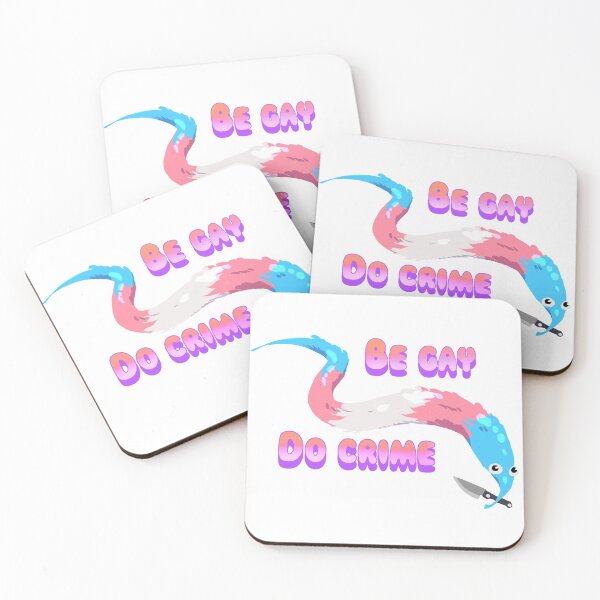 Item preview, BE GAY DO CRIME Worm on a string sticker / Worm on a string trans with knife designed and sold by wewo ewo.