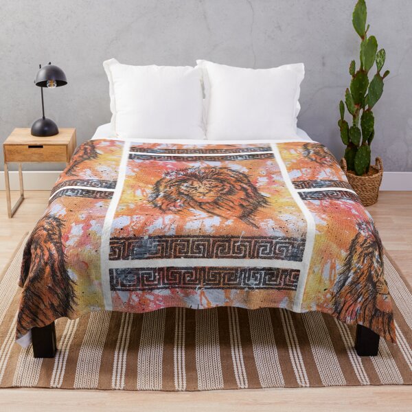 Item preview, Nemean Lion (With Greek Border and Watercolor) designed and sold by AlcidesArtwork.