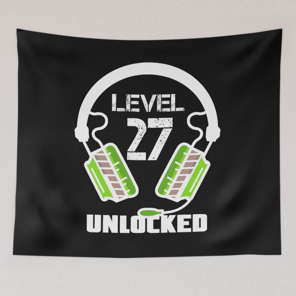 Item preview, Level 27 Unlocked Video Gamer Headset  designed and sold by Maka4.