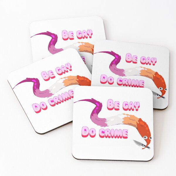 Item preview,  BE GAY DO CRIME Worm on a string sticker / Worm on a string lesbian with knife designed and sold by wewo ewo.