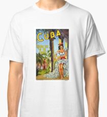 Cuba Vintage Travel Poster Classic T-Shirt