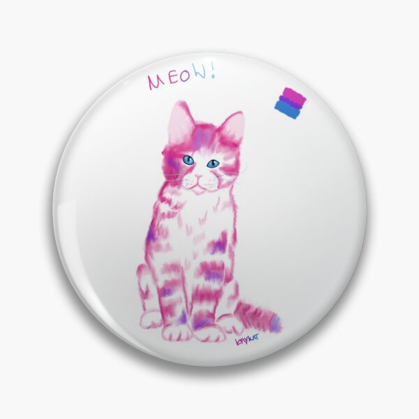 Item preview, The Bisexual Pride Cat designed and sold by Kay-Kat.