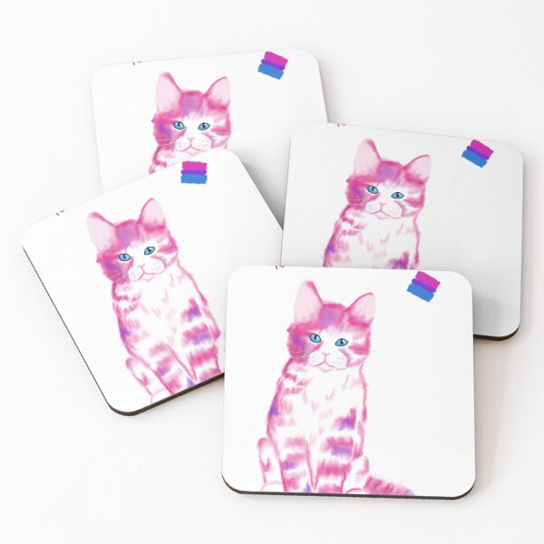 Item preview, The Bisexual Pride Cat designed and sold by Kay-Kat.