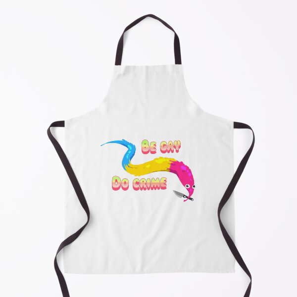 Item preview, BE GAY DO CRIME Worm on a string sticker / Worm on a string pansexual with knife designed and sold by wewo ewo.