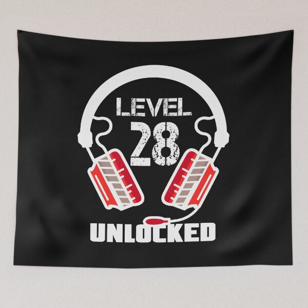 Item preview, Level 28 Unlocked Video Gamer Headset  designed and sold by Maka4.