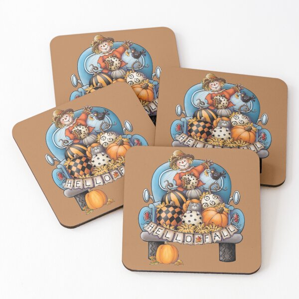 Item preview, Hello Fall Scarecrow in Truck, Autumn Scarecrow designed and sold by Laurie Furnell.