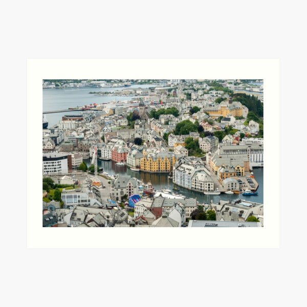 Town of Ålesund in Norway Art Print