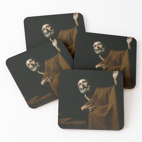 Item preview, Penitent Saint Peter by Jusepe de Ribera - Vintage Art designed and sold by RickE.