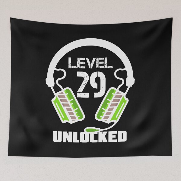 Item preview, Level 29 Unlocked Video Gamer Headset  designed and sold by Maka4.