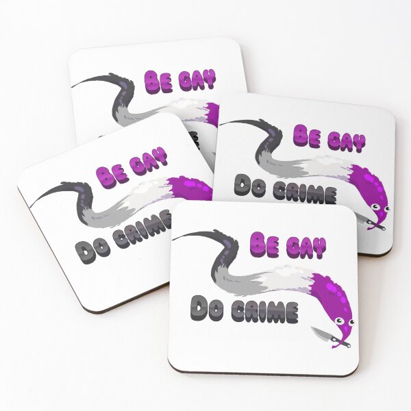 Item preview, BE GAY DO CRIME Worm on a string sticker / Worm on a string asexual with knife designed and sold by wewo ewo.