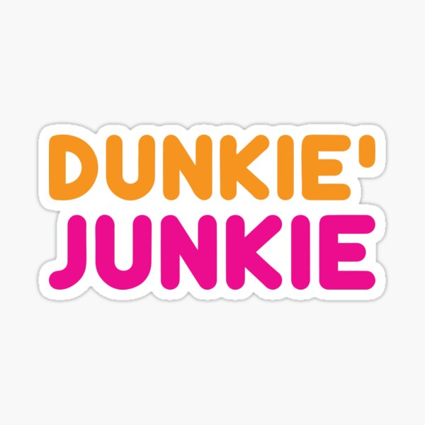 dunkin donuts iced coffee cup Sticker for Sale by flanneryburke