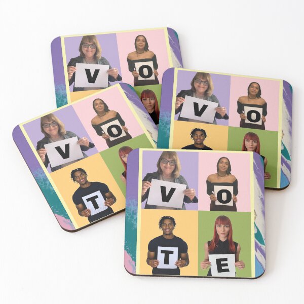 Item preview, Abstract & Graphic Design- "Art Interrupted: VOTE!"- digital print designed and sold by Emily Gartner.