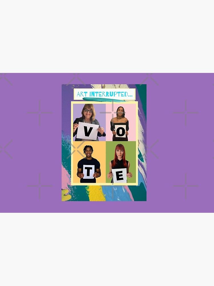 Abstract & Graphic Design- "Art Interrupted: VOTE!"- digital print by Matlgirl