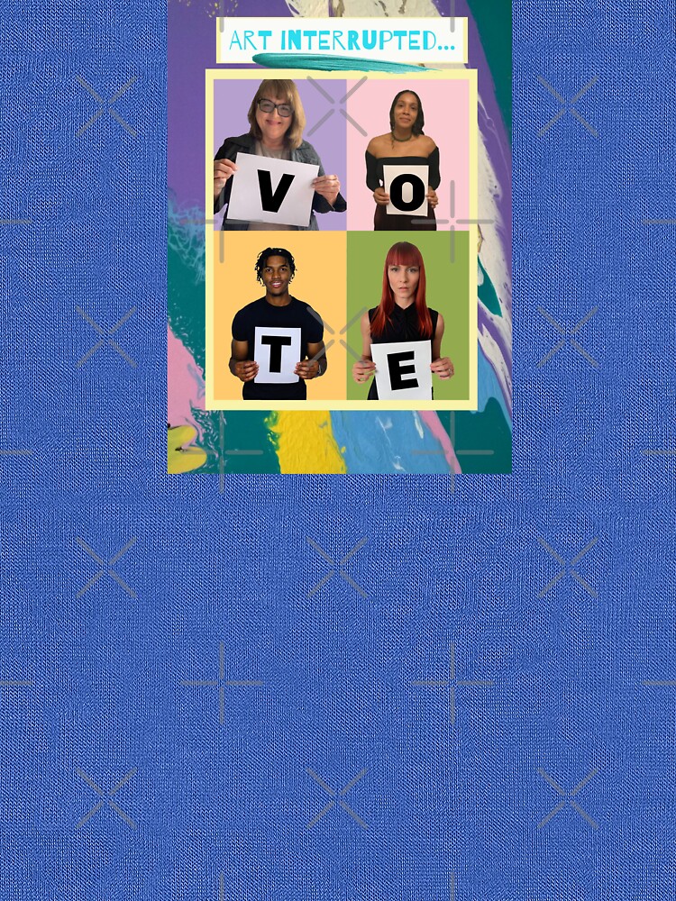 Abstract & Graphic Design- "Art Interrupted: VOTE!"- digital print by Matlgirl