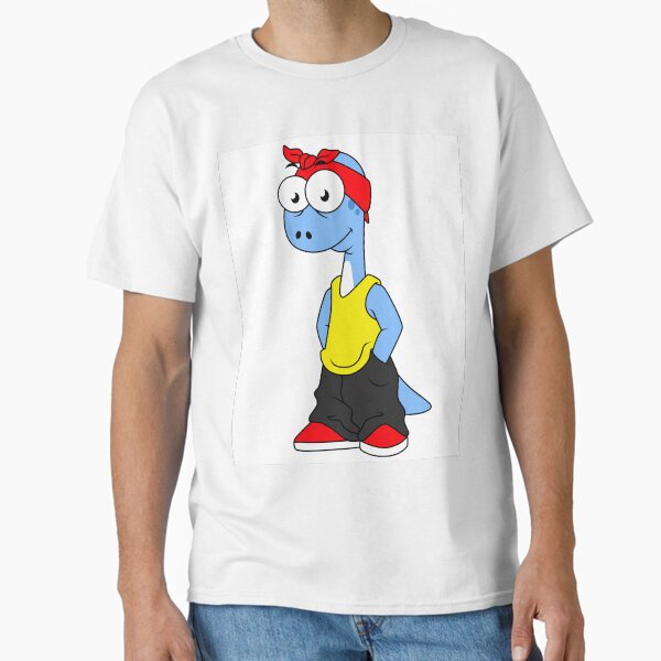 Item preview, Illustration of a Brontosaurus dressed in hip hop clothing. designed and sold by StocktrekImages.