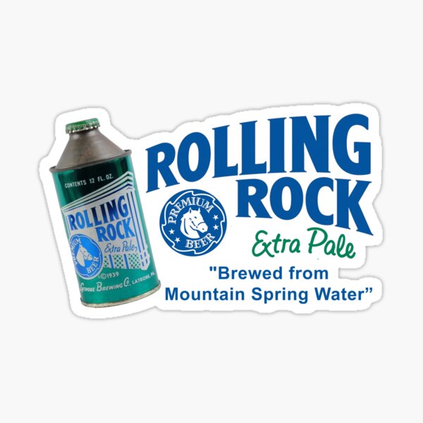 Item preview, Rolling Rock Beer Cone Top Can Design designed and sold by pineapplepink.