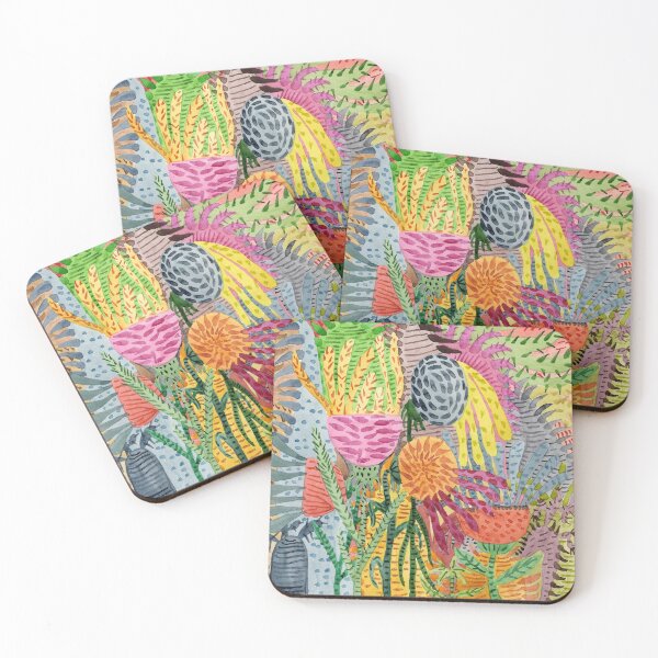Item preview, Space flowers Watercolor designed and sold by MarinaSotiriou.