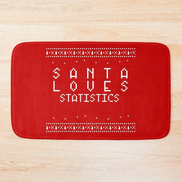 Item preview, Santa Loves Statistics - christmas gift -Statistics gift christmas designed and sold by SweetPrintLoved.