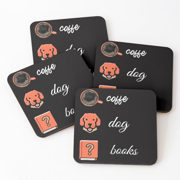 Item preview, coffee dog and book designed and sold by lyboogie.