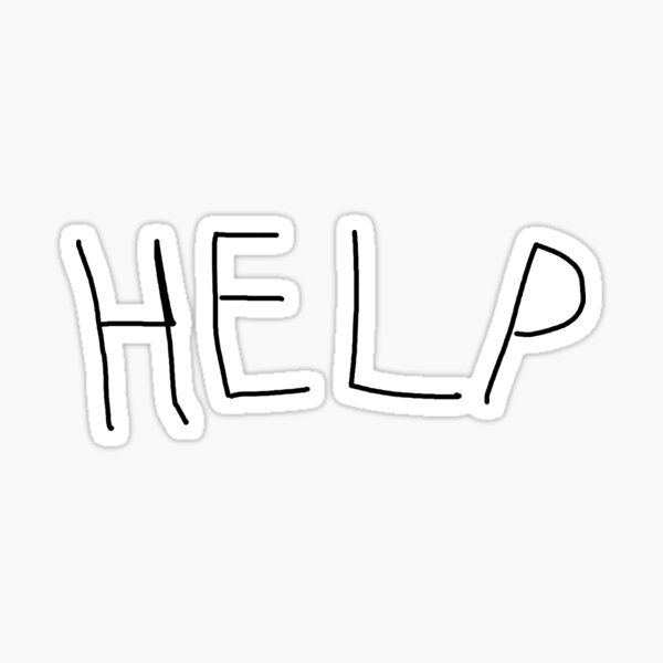 HELP Sticker