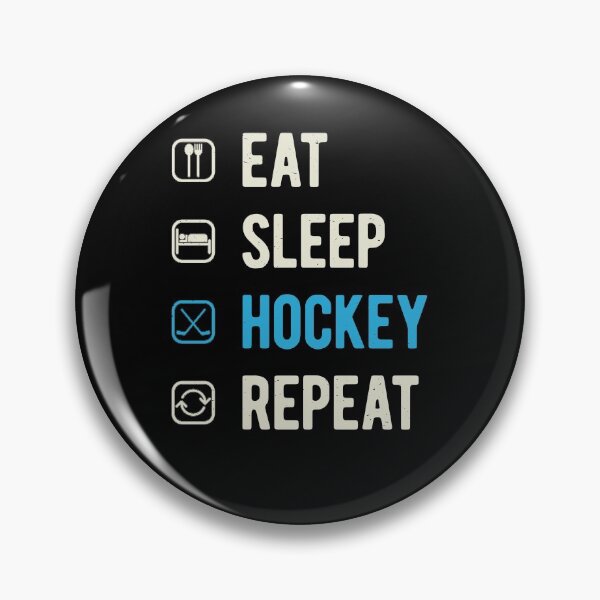 Item preview, Eat Sleep Hockey Repeat Funny designed and sold by artworkbyrihen.