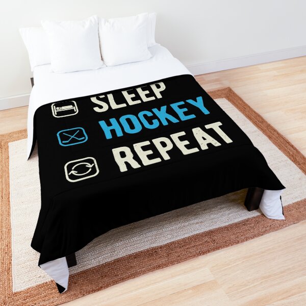 Hockey Pillowcase - Eat. Sleep. Hockey.