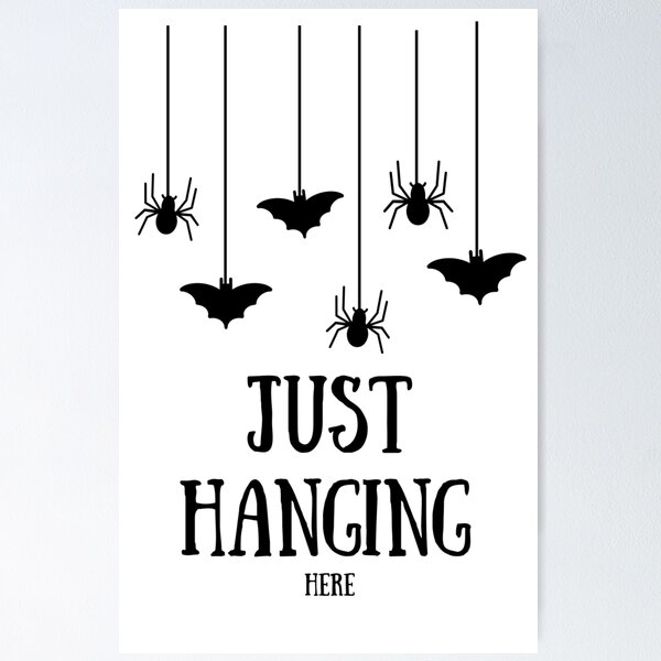 Item preview, Just Hanging Here designed and sold by The Nerdy Goddess.