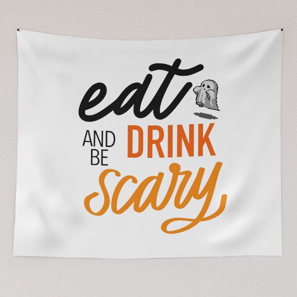Item preview, Eat Drink and Be Scary designed and sold by diginomdesigns.