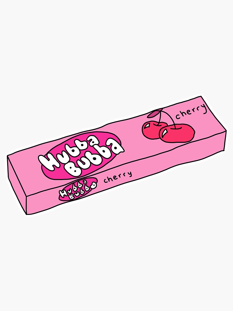 Hubba Bubba Chewing Gum Sticker For Sale By Wavesfordays4 Redbubble