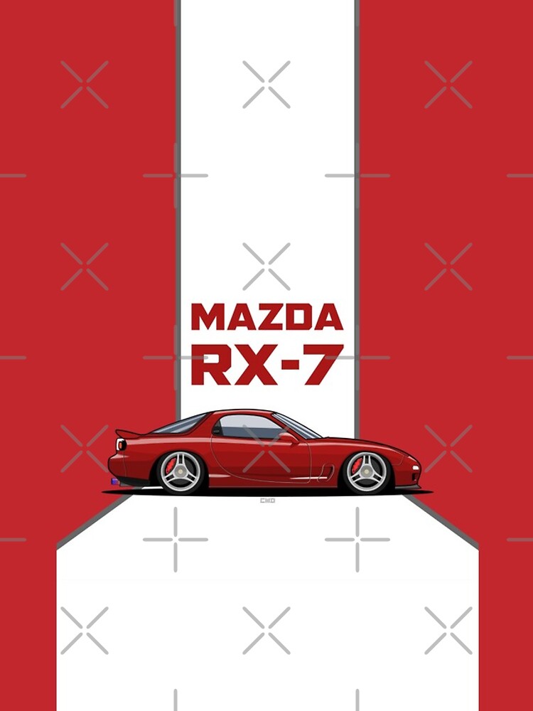 Thumbnail 4 of 4, iPhone Case, Mazda RX7 red designed and sold by Keyur44.