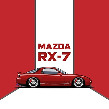 Artwork thumbnail, Mazda RX7 red by Keyur44