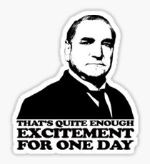 Downton Abbey Carson Excitement Tshirt Sticker